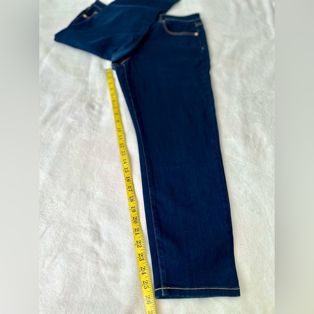 Michael Kors Selma Skinny Jeans In Dark Wash Blue Denim Size 16 - Picture 7 of 12